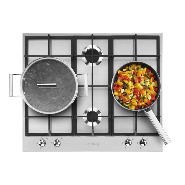 Smeg PX364L Classic 60Cm Gas Hob In Stainless Steel