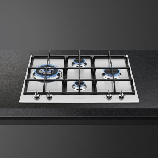 Smeg PX364L Classic 60Cm Gas Hob In Stainless Steel