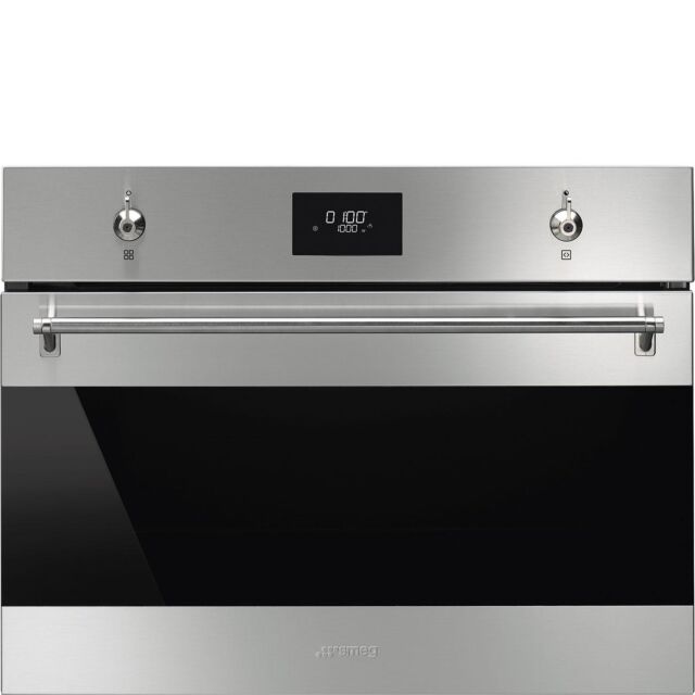 Smeg SF4301MCX 45Cm Compact Classic Combi Microwave Oven