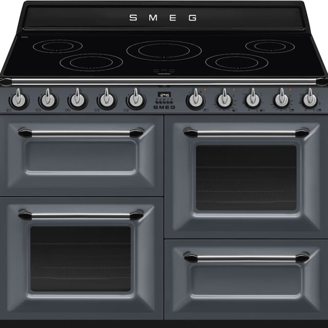 Smeg TR4110IGR2 110Cm Victoria Electric Range Cooker Slate Grey