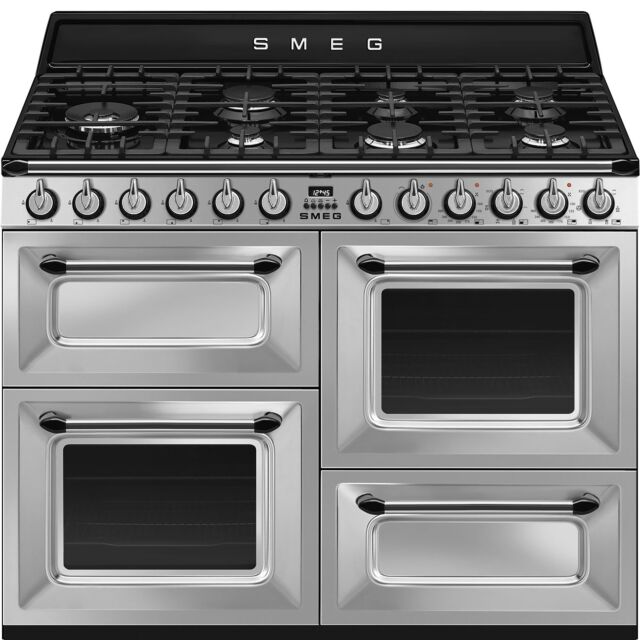 Smeg TR4110X-1 110Cm Victoria Dual Fuel Range Cooker Stainless Steel