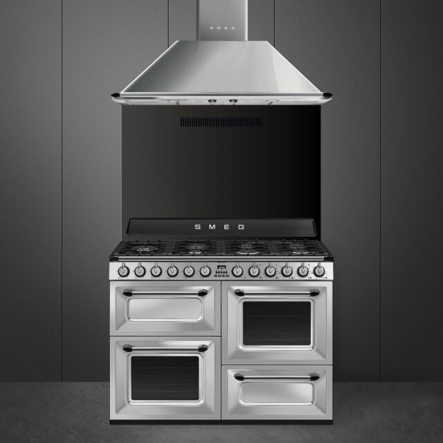 Smeg TR4110X-1 110Cm Victoria Dual Fuel Range Cooker Stainless Steel