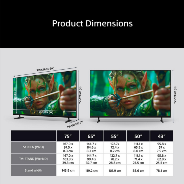 Sony K50S25M2PB.UKA 50-inch 4K BRAVIA Google TV