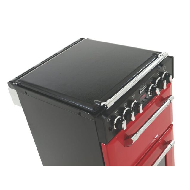Stoves 444442900 550DFW Dual Fuel Range Cooker with Double Oven & Gas Hob - Jalapeno Red