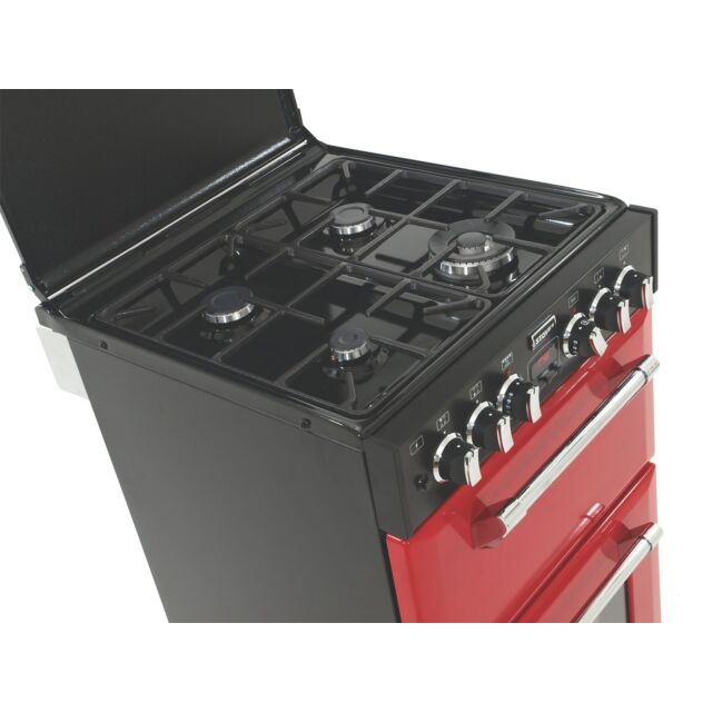 Stoves 444442900 550DFW Dual Fuel Range Cooker with Double Oven & Gas Hob - Jalapeno Red