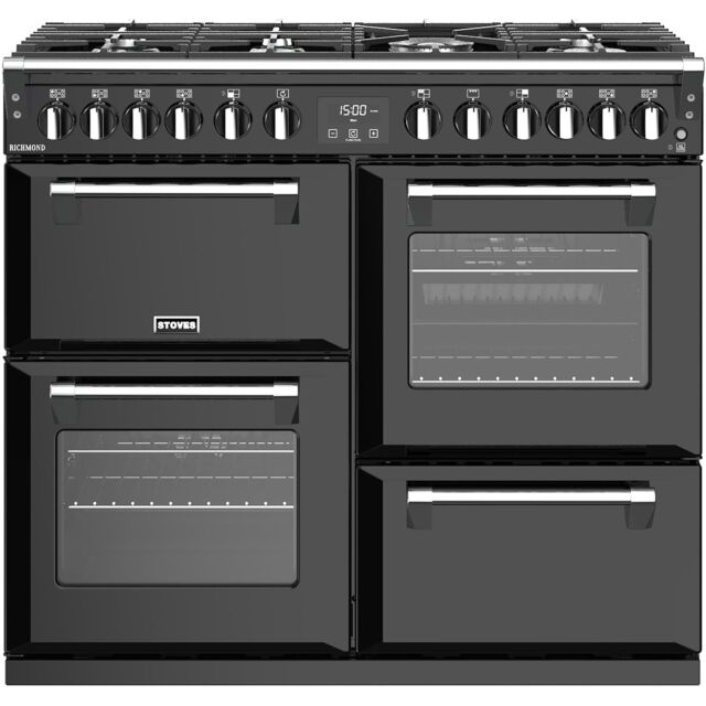 Stoves ST RICH S1000DF BK Range Cooker Duel Fuel 100Cm Wide 444444451