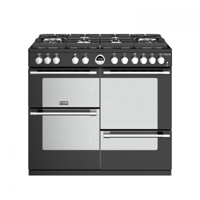Stoves ST STER DX S1000DF BK Range Cooker Duel Fuel 100cm wide