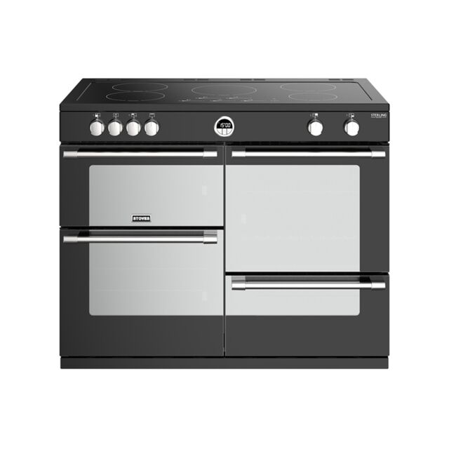 Stoves ST STER DX S1100Ei BK Range Cooker Induction 110cm Wide