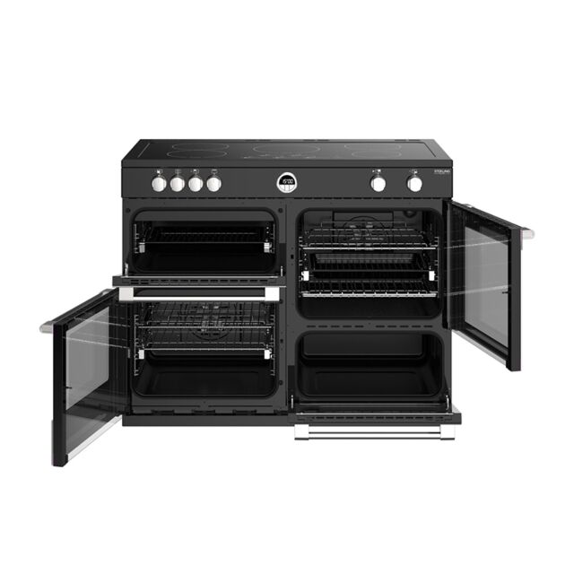 Stoves ST STER DX S1100Ei BK Range Cooker Induction 110cm Wide
