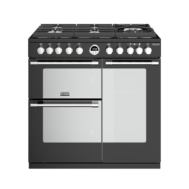 Stoves ST STER DX S900DF GTG BK Range Cooker Duel Fuel 90cm Wide