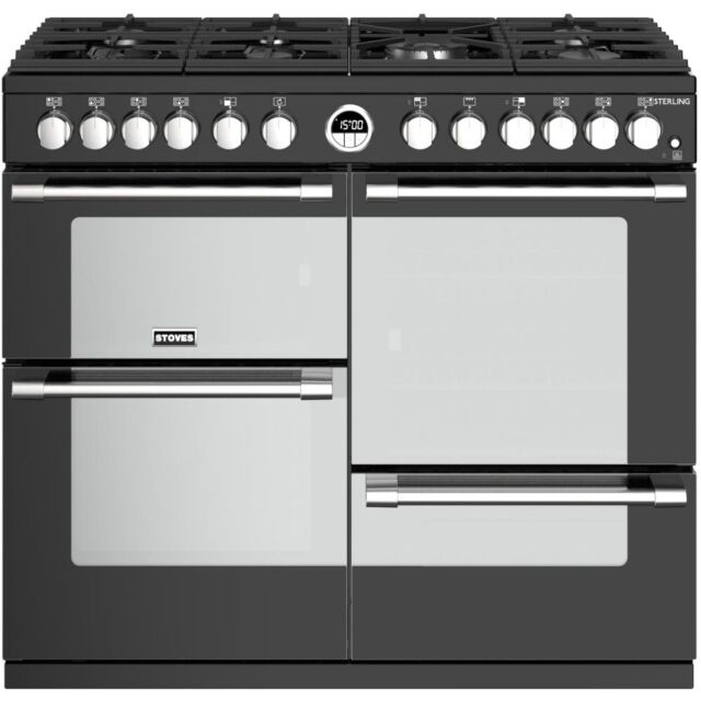Stoves ST STER S1000DF BK Range Cooker Duel Fuel 100Cm Wide 444444491