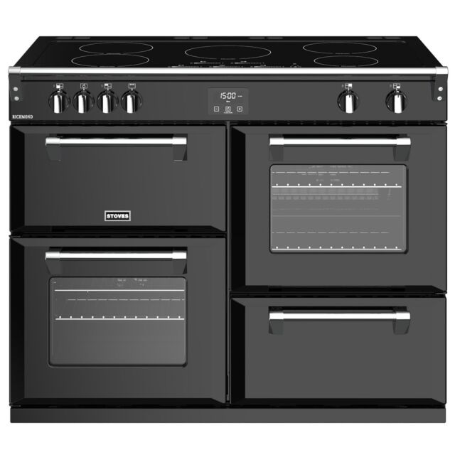 Stoves ST STER S1100EI BK Range Cooker Induction 110Cm Wide