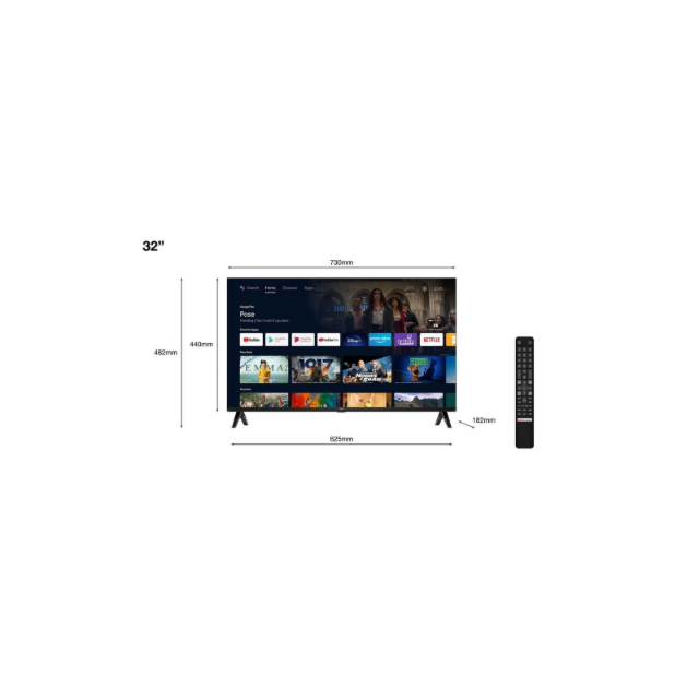 TCL 32S5400AFK 32inch Frameless FHD HDR Smart Android TV