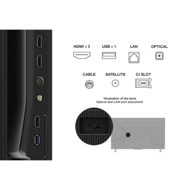 TCL 43V6C-UK 43inch 4K Direct LED HDR Google TV