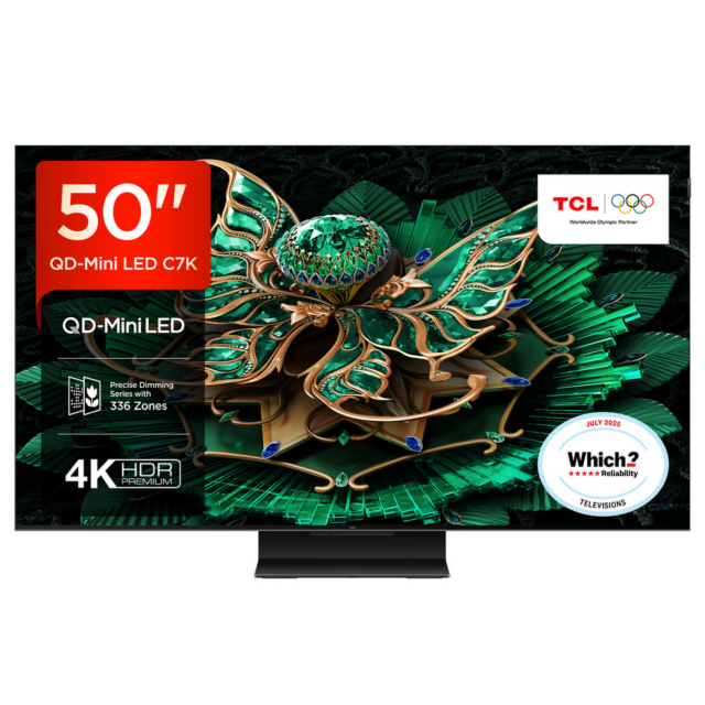 TCL 50C7K-UK 50-inch 4K QD-Mini LED TV