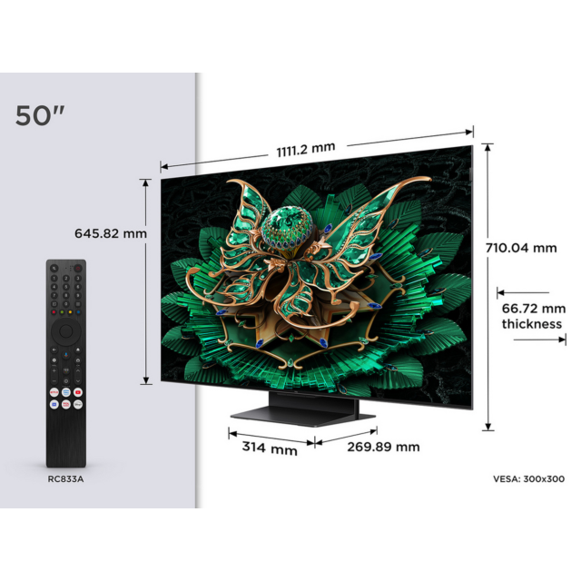 TCL 50C7K-UK 50-inch 4K QD-Mini LED TV
