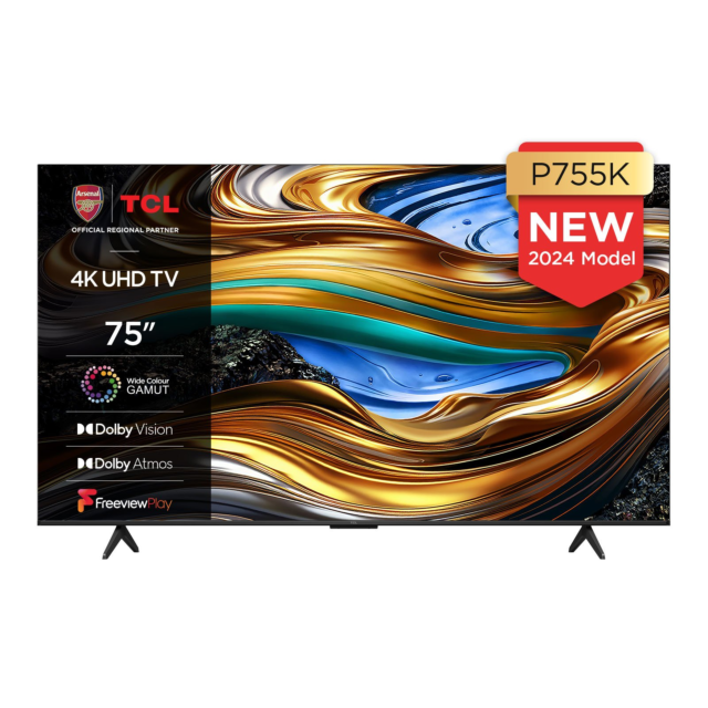 TCL 75P755K 75inch 4K HDR Android TV