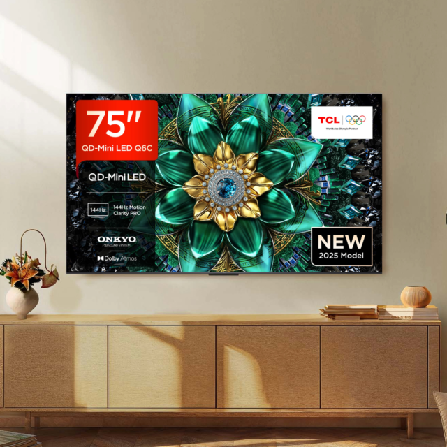 TCL 75Q6C-UK 75inch 4K QD-Mini LED UHD Smart Google TV