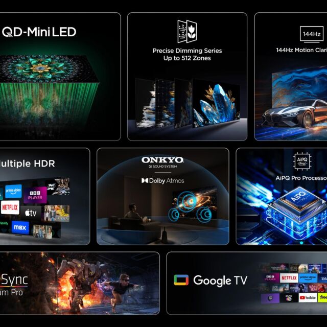 TCL 75Q6C-UK 75inch 4K QD-Mini LED UHD Smart Google TV