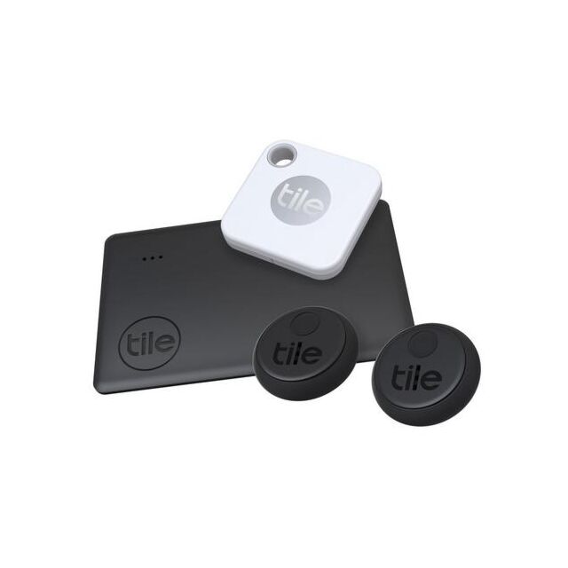 Tile RE_24004 Essentials Key Finder 4 Pack - White/Black