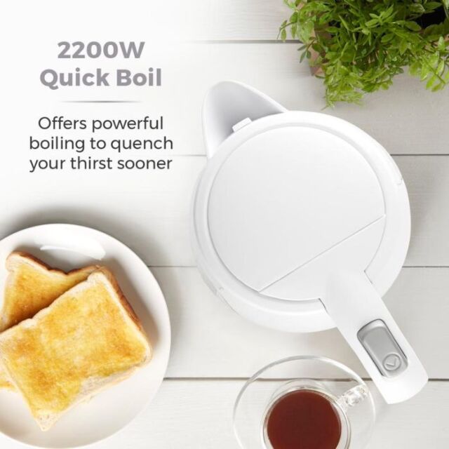 Tower T10029W Kettle 1 Litre Capacity In White 