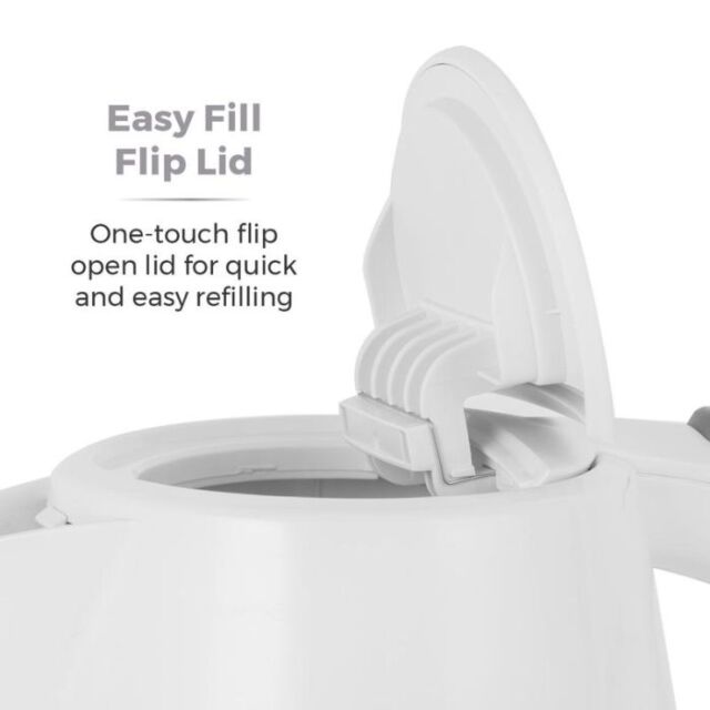 Tower T10029W Kettle 1 Litre Capacity In White 