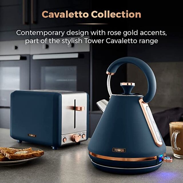 Tower T10044MNB Jug Kettle Cavaletto In Blue 