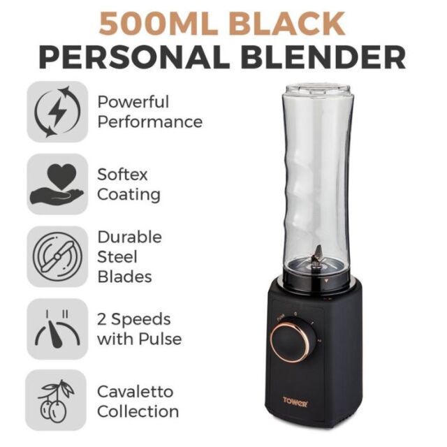 Tower T12060RGG Personal Blender Cavaletto In Grey