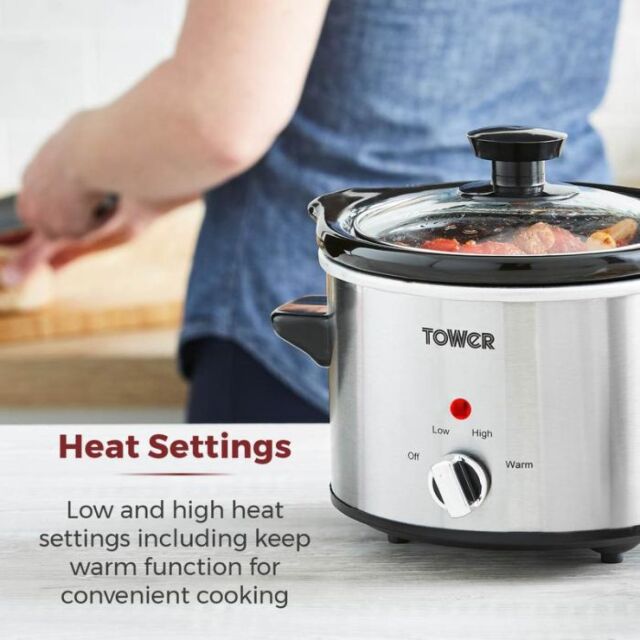 Tower T16020 Slow Cooker 1.5 Litre 