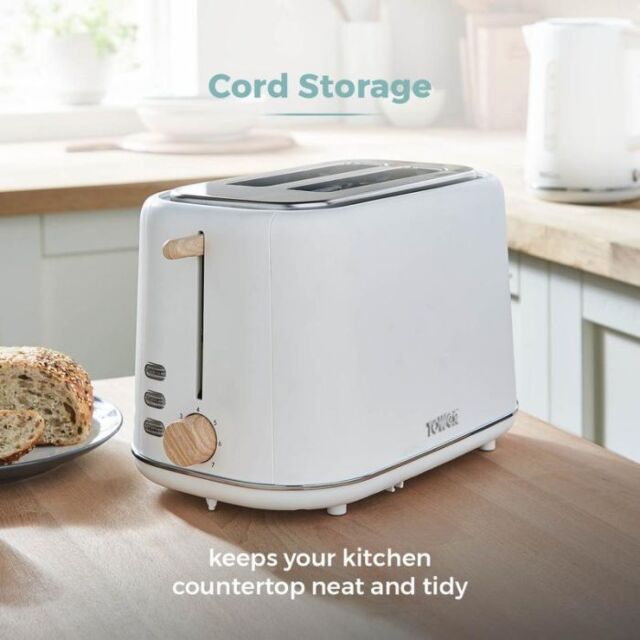 Tower T20027G Toaster 2 Slice Scandi In Grey 