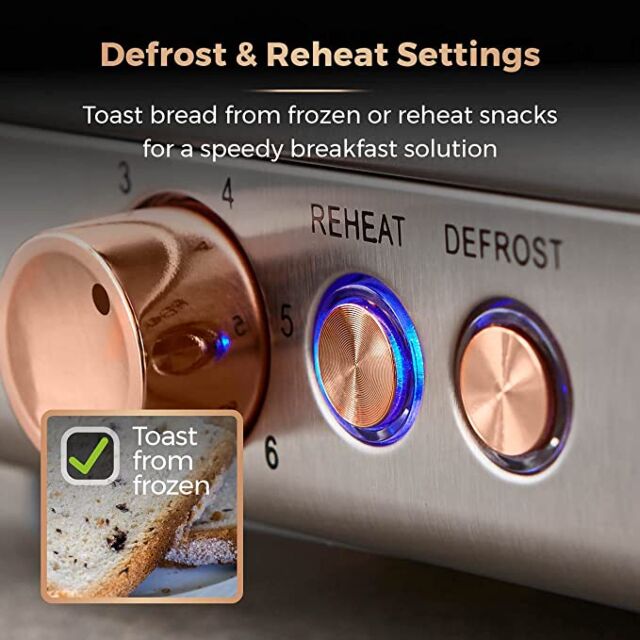 Tower T20051MNB 4 Slice Toaster Cavaletto In Blue 