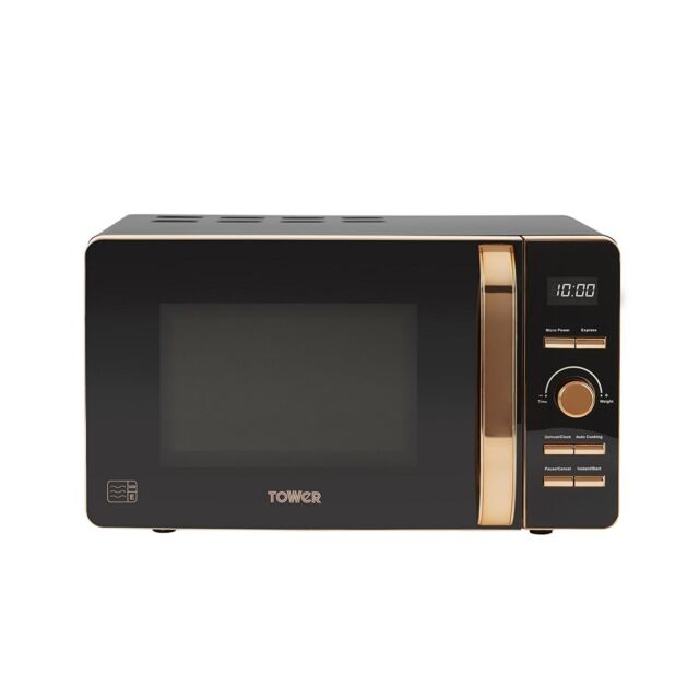 Tower T24021 Microwave 800 Watt In Rose Gold 