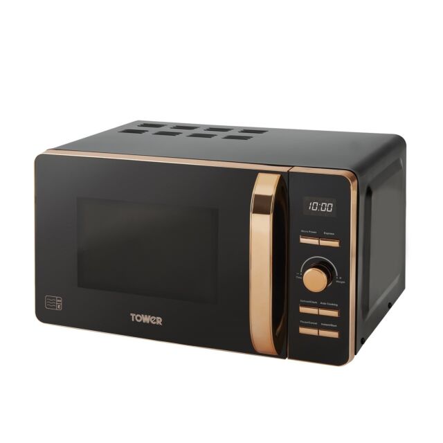 Tower T24021 Microwave 800 Watt In Rose Gold 