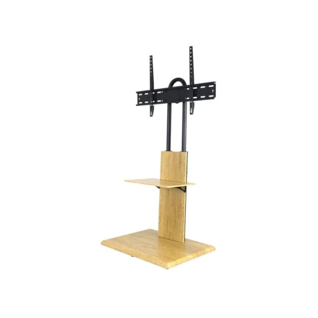TTAP FS2-OAK Oak Pedestal TV Stand, Height Adj, Swivel, 600 x 400 vesa, up to 70inch