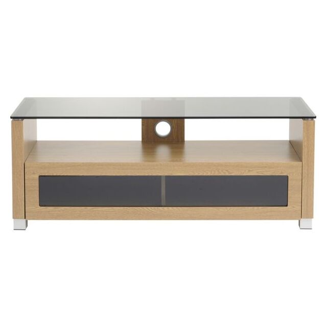 TTAP L642-1250-3OT Light Oak Cabinet, Glass Door, Tint Glass, Soft Close, Cable Management