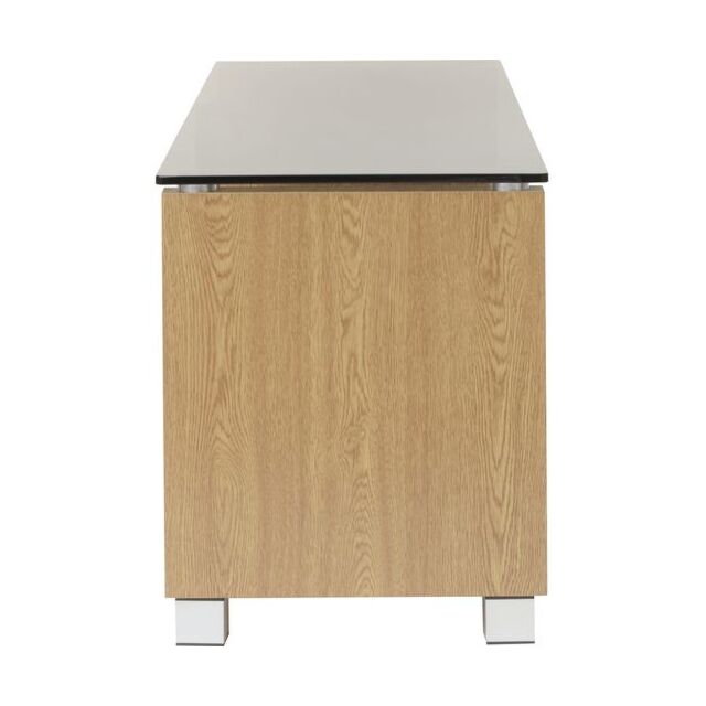 TTAP L642-1250-3OT Light Oak Cabinet, Glass Door, Tint Glass, Soft Close, Cable Management