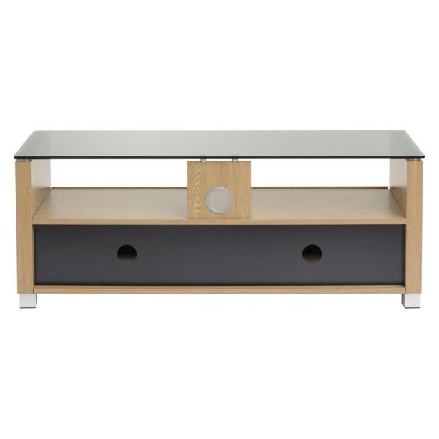 TTAP L642-1250-3OT Light Oak Cabinet, Glass Door, Tint Glass, Soft Close, Cable Management