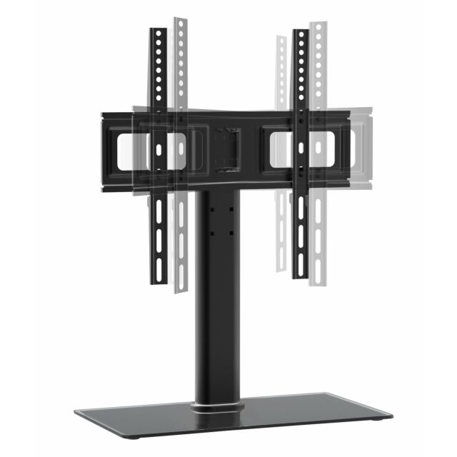 TTAP TT44S Fits TVs up to 55inch 8mm Glass base, 3 Hgt adj, Wgt 30Kg, 400 x 400 Vesa