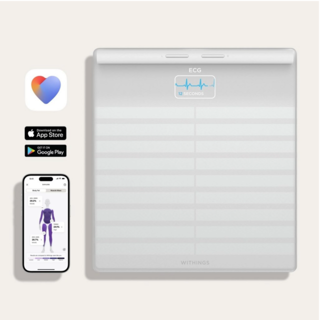 WITHINGS WBS08W Body Scan Smart Scale - White