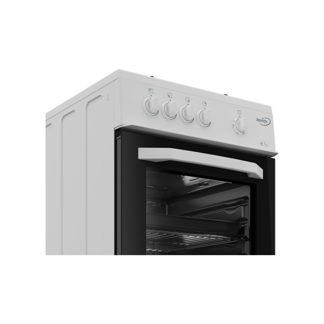 Zenith ZE501W 50cm Single Oven Gas Cooker with Gas Hob - White