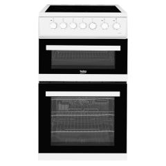 Beko EDVC503W Electric Cooker Ceramic Double Oven