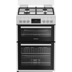 Blomberg GGRN655W 60cm Double Oven Gas Cooker with Gas Hob - White