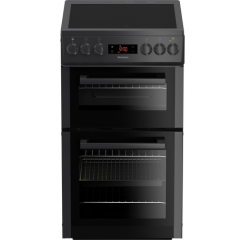 Blomberg HKS900N 50cm Double Oven Electric Cooker with Ceramic Hob - Anthracite - A Energy Rated