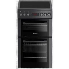 Blomberg HKS900N 50Cm Double Oven Electric Cooker With Ceramic Hob - Anthracite 