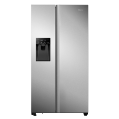 Hisense RS694N4TCF 91Cm Frost Free American Style Fridge Freezer - Stainless Steel