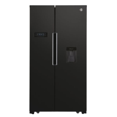 Hoover HHSBSO 6174BWDK HHSBSO6174BWDK 90cm American Style Fridge Freezer - Black