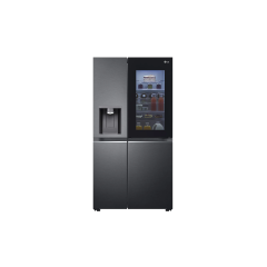 LG GSXV90MCAE Frost Free American Style Fridge Freezer - Matt Black