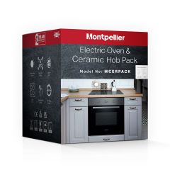 Montpellier MCERPACK Single Oven And Touch Control Ceramic Hob Pack 