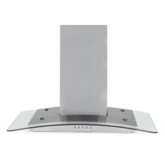 Montpellier MHG600X 600Mm Chimney Hood With Curved Glass