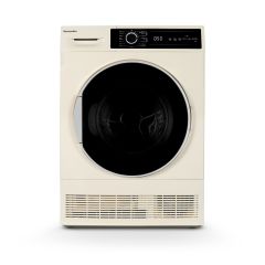 Montpellier MTDC8SDC 8Kg Sensor Dry Condenser Tumble Dryer In Cream